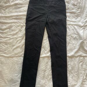 Reitmans Charcoal Plaid Trousers